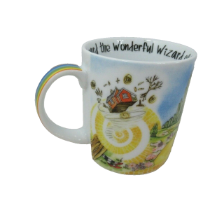 The Wizard of Oz Paul Cardew coffee cup mug rainbow flying house Glinda Dorothy