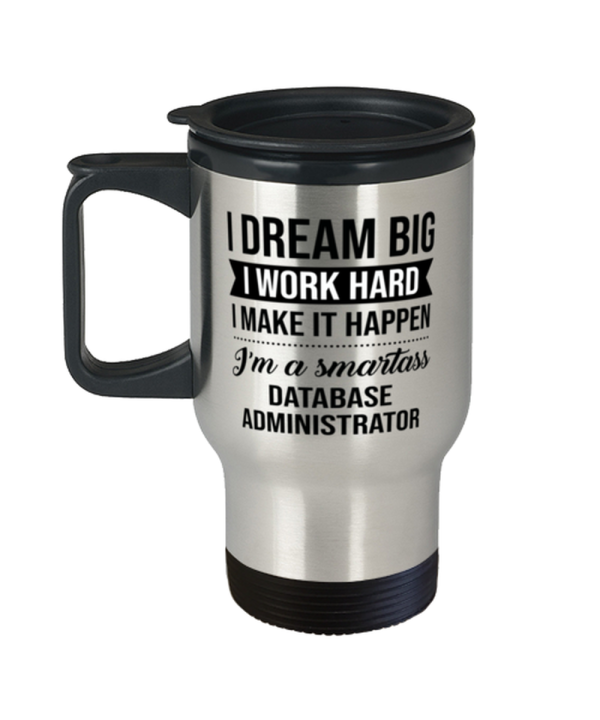 Travel Mug for Database Administrator - 14 oz Insulated Coffee Tumbler For