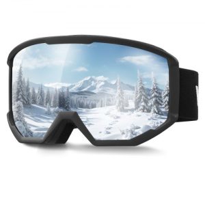 VEVOR Ski Goggles Cylindrical Lens with Orange Revo Coating Snow Goggles