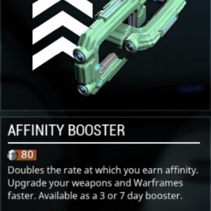 Warframe: 3-Day Affinity Booster Pack Key