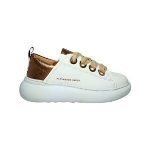 Women's Shoes Alexander Smith Sneakers Queen Woman, White Bronze