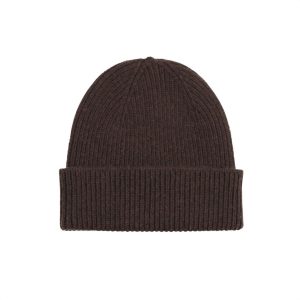 Wool hat Colorful Standard Merino coffee brown