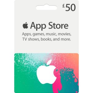 iTunes 50 GBP Gift Card Code (UK)