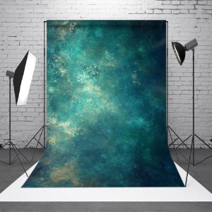 Abstract Blue Green Irregular Spot Fuzzy Backdrop - Aperturee