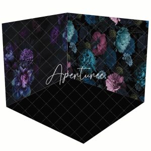 Aesthetic Dark Floral Fine Art Room Set Backdrop - Aperturee