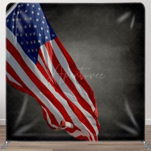 American Flag Fabric Backdrop Cover for Independence Day - Aperturee