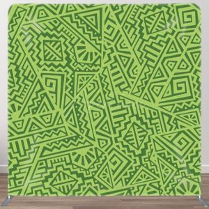 Aperturee Abstract Vector Pattern Green Backdrop For Party - Aperturee