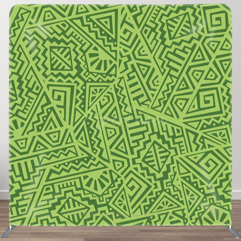 Aperturee Abstract Vector Pattern Green Backdrop For Party - Aperturee