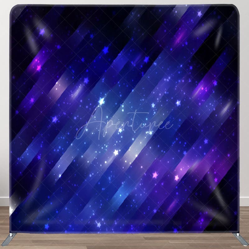 Aperturee Blue Purple Gradient Dashing Style Backdrop For Decor - Aperturee