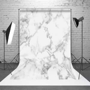 Aperturee Blurry White Grey Marbled Texture Photo Backdrop - Aperturee