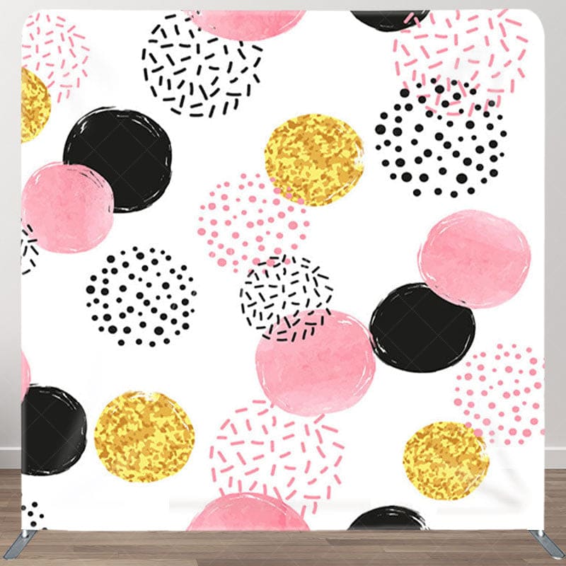 Aperturee Candy Pop Polka Dots White Backdrop Cover For Girls - Aperturee