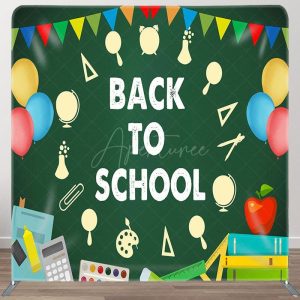 Aperturee Classroom Back To School Fabric Backdrop Cover for Party - Aperturee