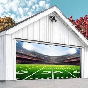 Aperturee Football Match Stadium Goal Garage Door Banner