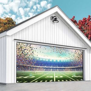 Aperturee Football Stadium Opening Ceremony Garage Door Banner