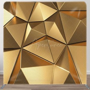 Aperturee Golden Regular Contrast Textured Backdrop For Decor - Aperturee