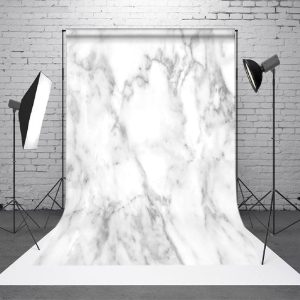 Aperturee Grey White Simple Abstract Marbled Pattern Backdrop - Aperturee