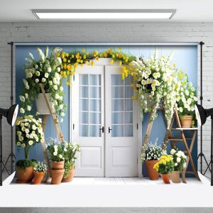 Aperturee Indoor Greeny Balcony Spring Photography Backdrop