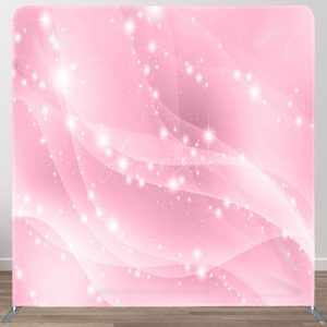 Aperturee Light Pink Silky Glitter Elements Backdrop For Party - Aperturee