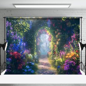 Aperturee Magic Forest Beautiful Spring Scene Photo Backdrop
