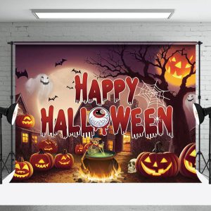 Aperturee Magical Halloween Flying Bats Festive Light Backdrop - Aperturee