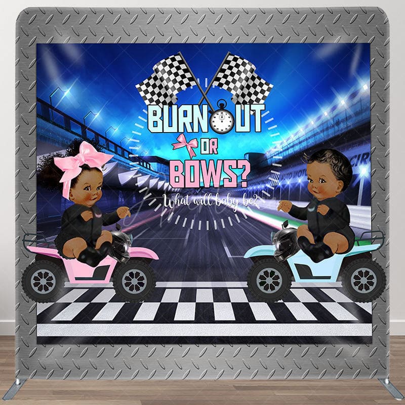 Aperturee Motor Racing Fabric Backdrop Cover for Baby Shower - Aperturee