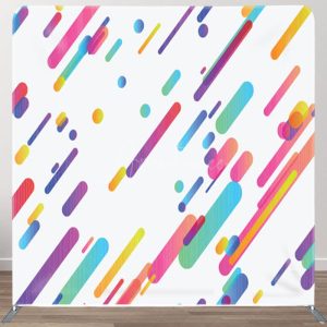 Aperturee Rainbow Paint Splash White Fabric Backdrop Cover - Aperturee