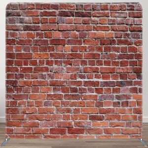 Aperturee Red Brick Wall Fabric Backdrop Cover For Decoration - Aperturee