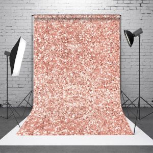Aperturee Romantic Rose Gold Twinkling Photography Backdrop - Aperturee