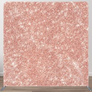 Aperturee Rose Sparkling Fabric Backdrop Cover For Party Decor - Aperturee