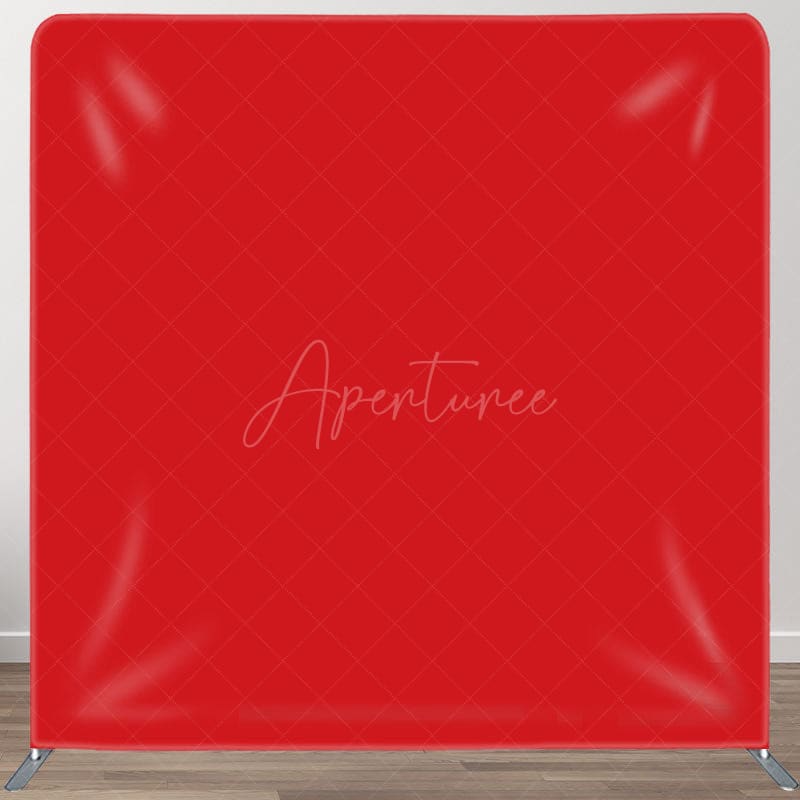 Aperturee Simple Solid Red Fabric Backdrop Cover For Photo Booth - Aperturee
