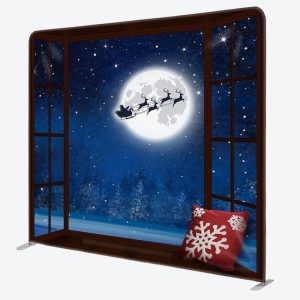 Aperturee Starry Night Santa Christmas Pillow Case Backdrop - Aperturee