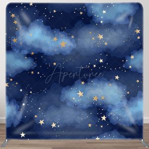 Aperturee Stars In The Sky Fabric Backdrop Cover for Birthday - Aperturee