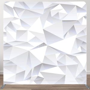 Aperturee White Art Regular Contrast Textured Fabric Backdrop - Aperturee