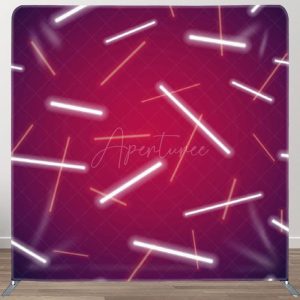Aperturee White Glow Sticks Dim Red Backdrop Party Backdrop Cover - Aperturee