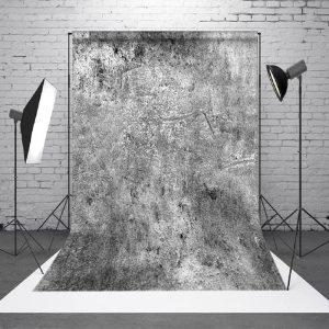 Black White Messy Abstract Texture Photo Backdrop - Aperturee