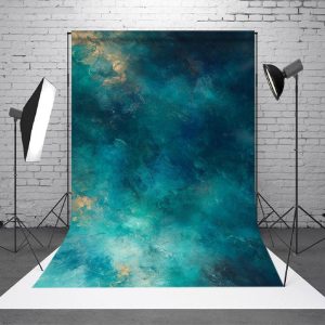 Blue Gradient Abstract Flowing Universe Backdrop - Aperturee