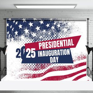 Blue Red Presidential Inauguration Day Celebration Backdrop - Aperturee