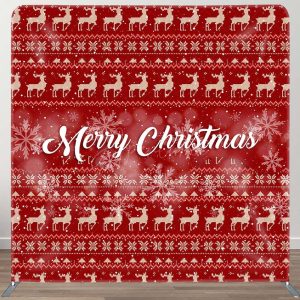 Bokeh Snowflake Deer Christmas Pillow Case Backdrop - Aperturee