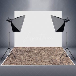 Brown Soil Sand Gravel Pattern Rubber Floor Mat - Aperturee