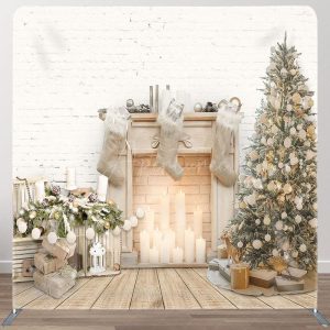 Christmas Tree Fabric Backdrop Cover for Christmas - Aperturee