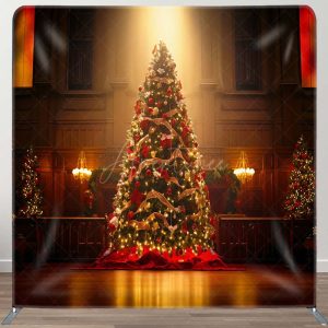 Dark Room Light Christmas Tension Fabric Backdrop - Aperturee