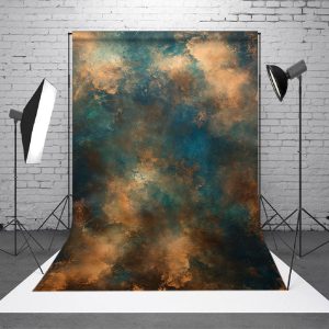 Gold Copper Green Abstract Texture Photo Backdrop - Aperturee