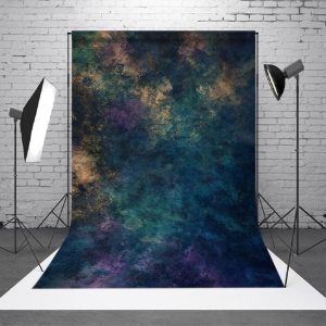 Mystical Deep Blue Black Abstract Fuzzy Backdrop - Aperturee