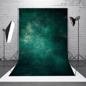 Mystical Deep Green And Fuzzy Abstract Art Backdrop - Aperturee