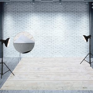 Natural Retro Beige Wood Grain Fabric Floor Backdrop - Aperturee