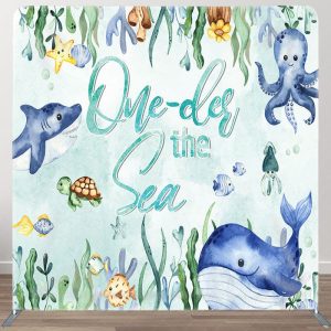 Oneder The Sea Fabric Backdrop Cover for Birthday - Aperturee