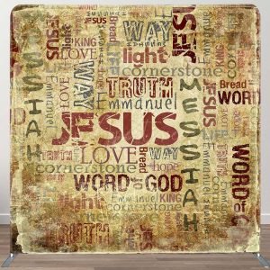 Retro Parchment Jesus Christ Pillow Case Backdrop - Aperturee