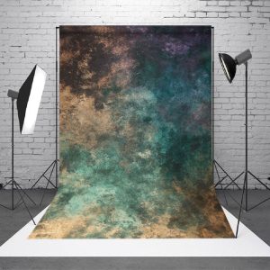 Retro Turquoise Brown Purple Texture Photo Backdrop - Aperturee