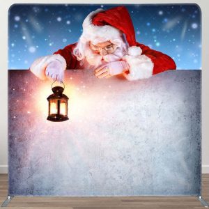 Santa Claus Christmas Snowflake Pillow Case Backdrop - Aperturee