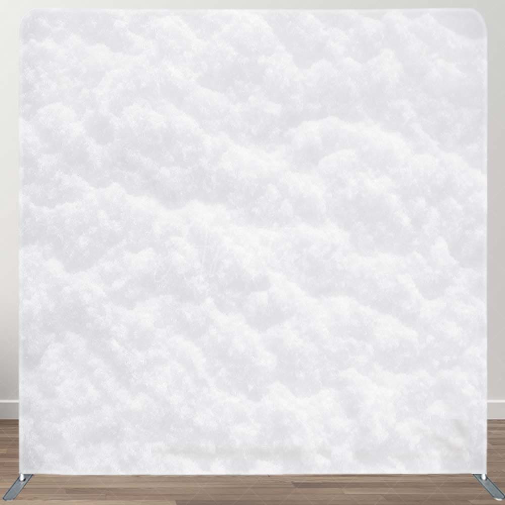Soft White Snow Texture Xmas Pillow Case Backdrop - Aperturee